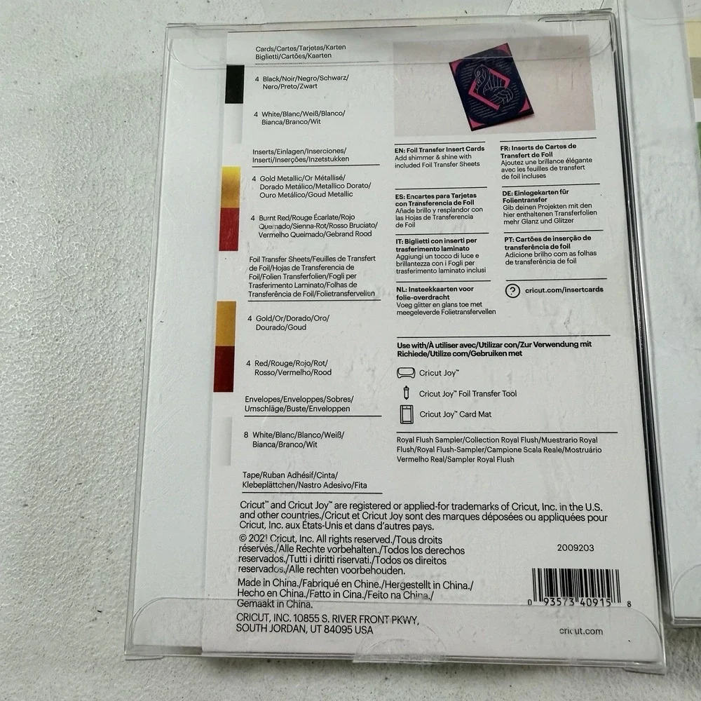 Cricut Joy Foil Transfer Insert Cards 24 Cards Lot Of 3 Packs 4.25